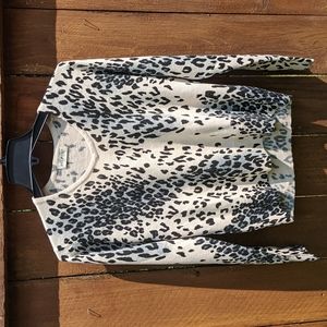 White Stag ombre leopard print sweater
